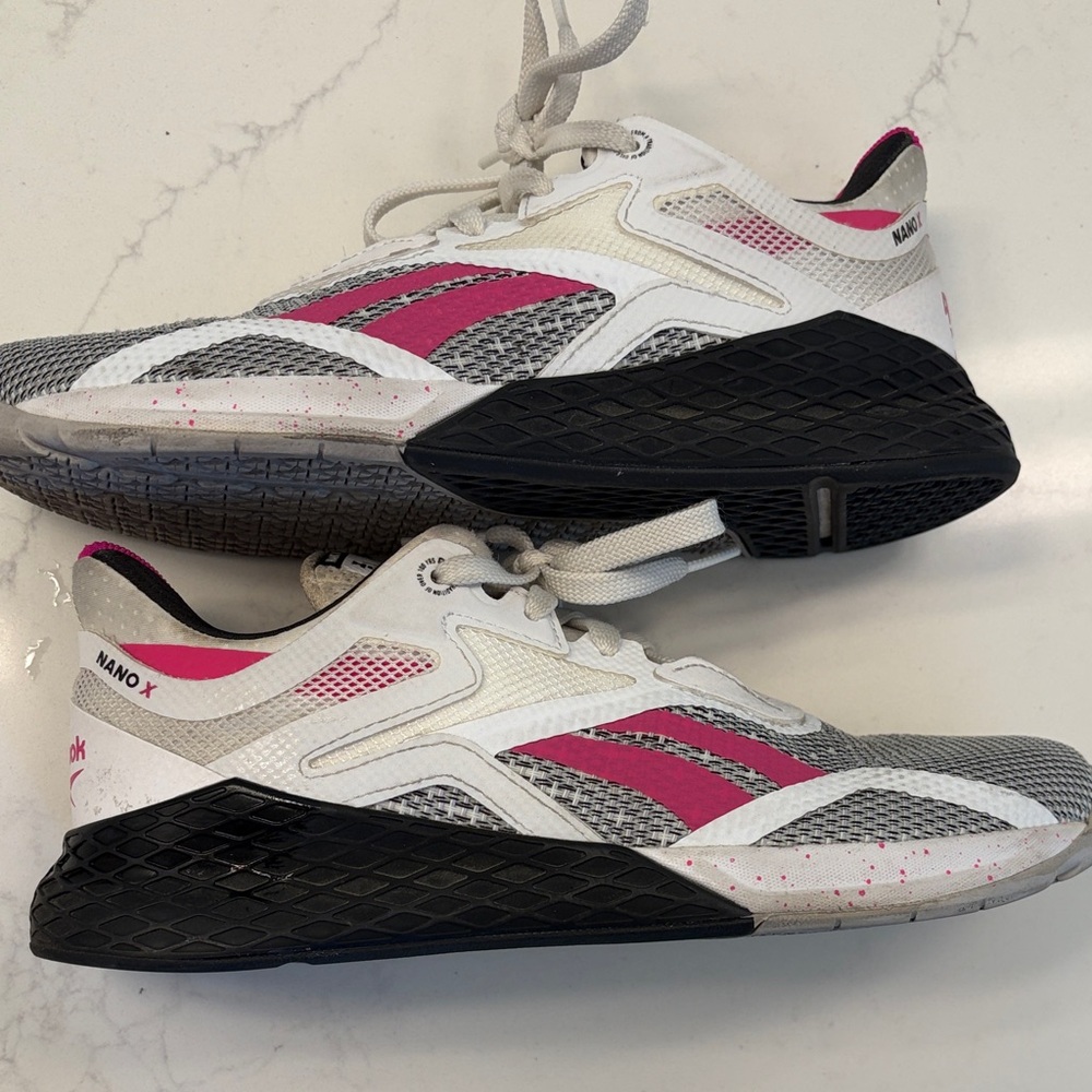 Reebok Nano X Women's Sneakers - White, Pink, and Black